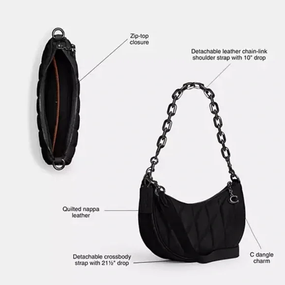 Coach Mira double-strap shoulder bag - Picture 9 of 14